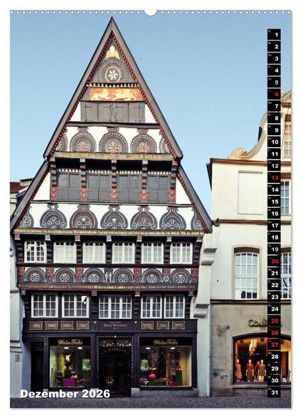 Produktbild: Osnabr&uuml;ck Fassade (Wandkalender 2026 DIN A2 hoch), CALVENDO Monatskalender