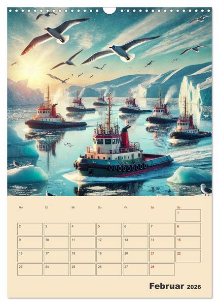 Produktbild: Fiktive Momente am Meer (Wandkalender 2026 DIN A3 hoch), CALVENDO Monatskalender