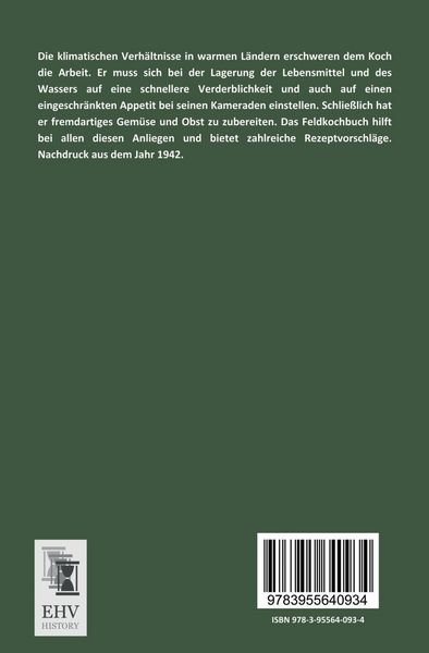 Produktbild: Feldkochbuch f&uuml;r die warmen L&auml;nder