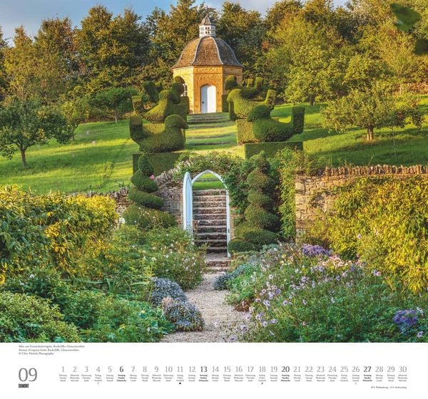 Produktbild: Englische Gärten 2026 – DUMONT Garten-Kalender – mit allen wichtigen Feiertagen – Format 38,0 x 35,5 cm