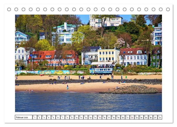 Produktbild: Hamburg sehen, f&uuml;hlen und lieben (Tischkalender 2026 DIN A5 quer), CALVENDO Monatskalender
