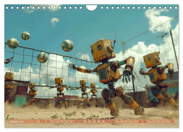 Produktbild: Neues aus dem Roboter Sport Club (Wandkalender 2026 DIN A4 quer), CALVENDO Monatskalender