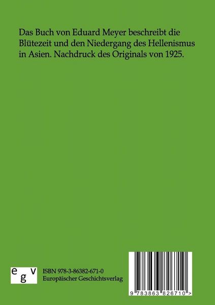 Produktbild: Bl&uuml;te und Niedergang des Hellenismus in Asien