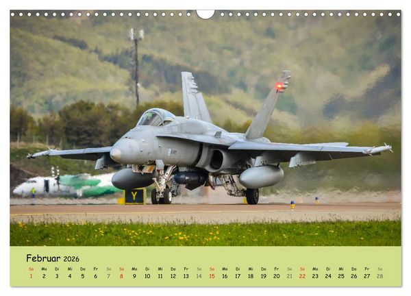 Produktbild: Luft&uuml;berlegenheit - Kampfjets in Aktion (Wandkalender 2026 DIN A3 quer), CALVENDO Monatskalender