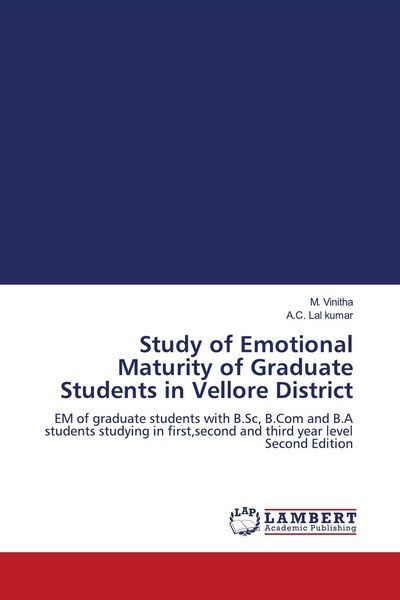 Produktbild: Study of Emotional Maturity of Graduate Students in Vellore District