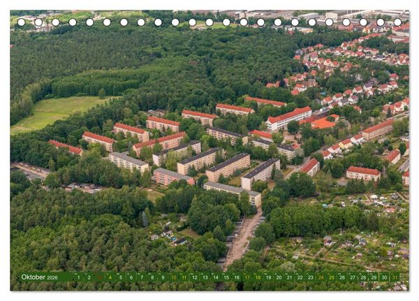 Produktbild: Eberswalde in Luftbildern (Tischkalender 2026 DIN A5 quer), CALVENDO Monatskalender