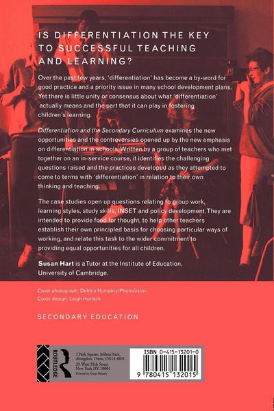 Produktbild: Differentiation and the Secondary Curriculum