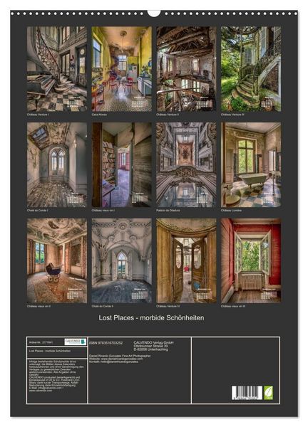Produktbild: Lost Places - morbide Sch&ouml;nheiten (Wandkalender 2026 DIN A2 hoch), CALVENDO Monatskalender