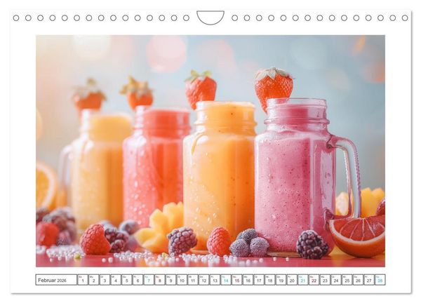 Produktbild: Leckere Smoothies (Wandkalender 2026 DIN A4 quer), CALVENDO Monatskalender