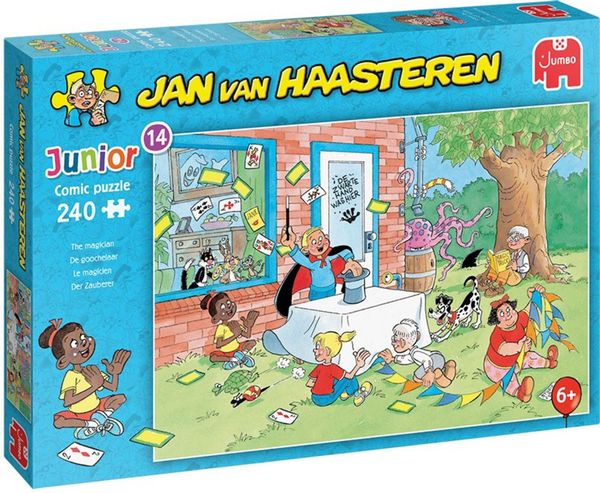 Produktbild: Jumbo 1110100035 - Jan van Haasteren Junior 14, Der Zauberer, Comic-Puzzle, 240 Teile