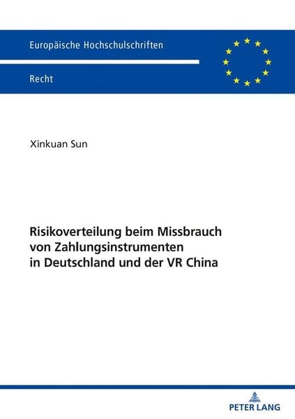 Produktbild: Risikoverteilung beim Missbrauch von Zahlungsinstrumenten in Deutschland und der VR China