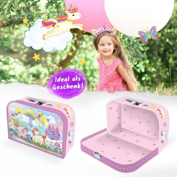 Produktbild: Tr&ouml;tsch Kinderkoffer gro&szlig; Einhornwelt