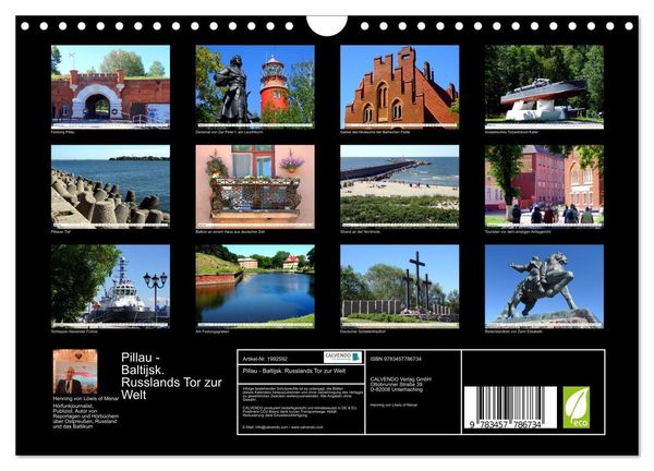 Produktbild: Pillau - Baltijsk. Russlands Tor zur Welt (Wandkalender 2026 DIN A4 quer), CALVENDO Monatskalender