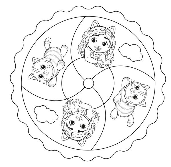Produktbild: Gabby's Dollhouse: Mandala-Malspaß