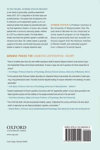 Produktbild: Cognitive-Experiential Self Theory