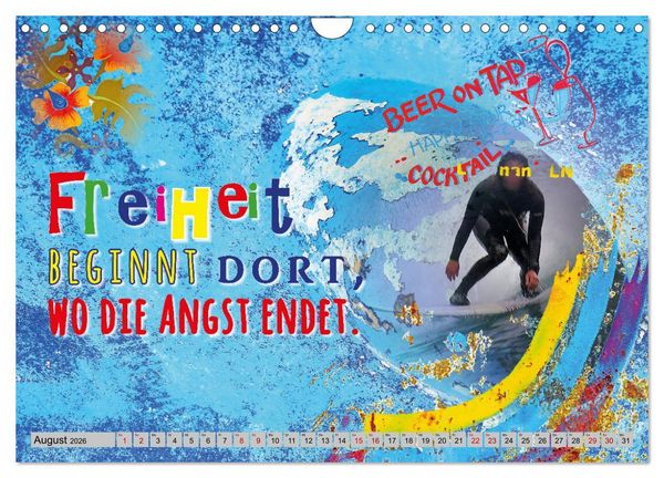 Produktbild: Optimisten leben l&auml;nger (Wandkalender 2026 DIN A4 quer), CALVENDO Monatskalender