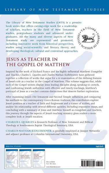 Produktbild: Jesus as Teacher in the Gospel of Matthew