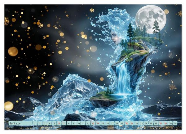 Produktbild: Magische Quelle des Lebens (Wandkalender 2026 DIN A4 quer), CALVENDO Monatskalender