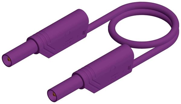 SKS Hirschmann MLS WS 200/2,5 Sicherheits-Messleitung Lamellenstecker 4 mm Lamellenstecker 4 mm 2.00 m Violett 1 St.