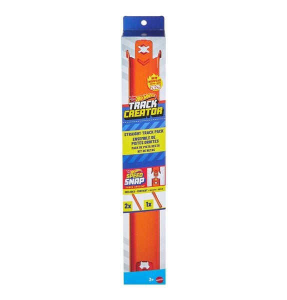 Produktbild: Hot Wheels Track Creator Gerades Trackset, ca. 1 Meter Track-Schnellstecksyste