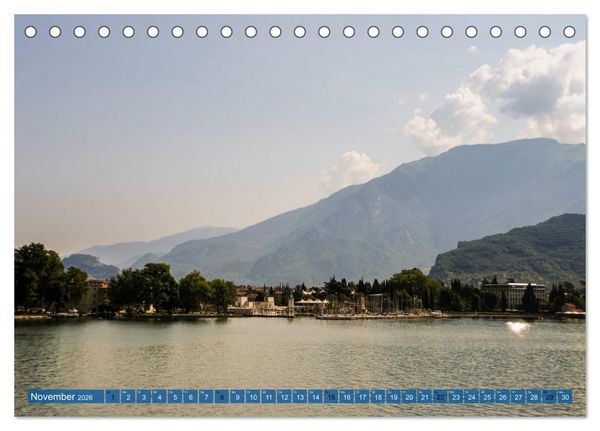 Produktbild: Gardasee. Lago di Garda (Tischkalender 2026 DIN A5 quer), CALVENDO Monatskalender