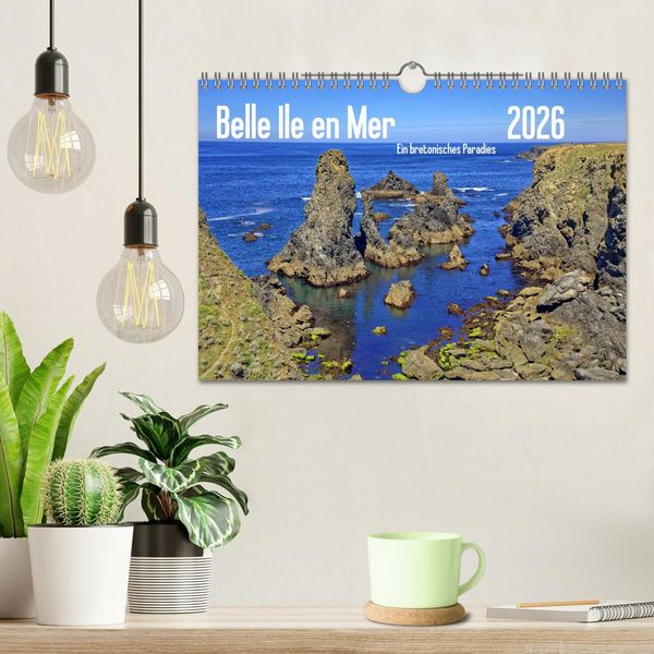 Produktbild: Belle Ile en Mer - Ein bretonisches Paradies (Wandkalender 2026 DIN A4 quer), CALVENDO Monatskalender