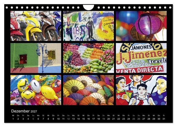 Produktbild: Colours (Wandkalender 2027 DIN A4 quer), CALVENDO Monatskalender