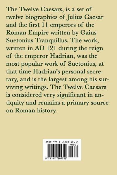 Produktbild: The Lives of the Twelve Caesars