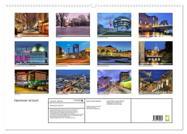Produktbild: Hannover ist bunt (Wandkalender 2026 DIN A2 quer), CALVENDO Monatskalender