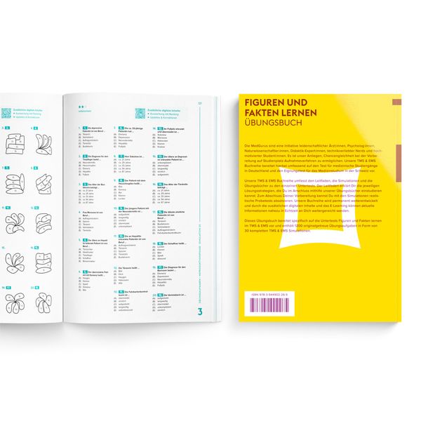 Produktbild: MedGurus - TMS &Uuml;bungsbuch Figuren lernen und Fakten lernen