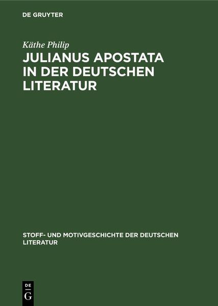 Produktbild: Julianus Apostata in der deutschen Literatur