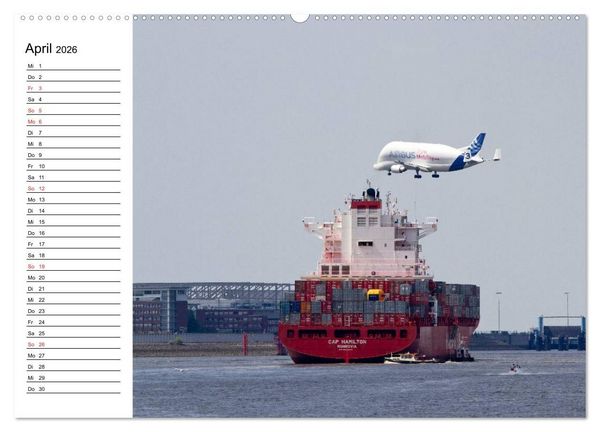 Produktbild: Dicke P&ouml;tte im Hafen und auf gro&szlig;er Fahrt (Wandkalender 2026 DIN A2 quer), CALVENDO Monatskalender
