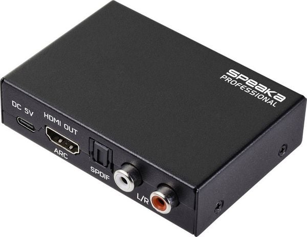 Produktbild: SpeaKa Professional Audio Extraktor SP-HDA-190 [HDMI - HDMI] 3840 x 2160 Pixel