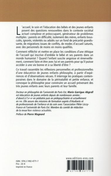 Produktbild: Pour une &eacute;thique de l'accueil des b&eacute;b&eacute;s et de leurs parents