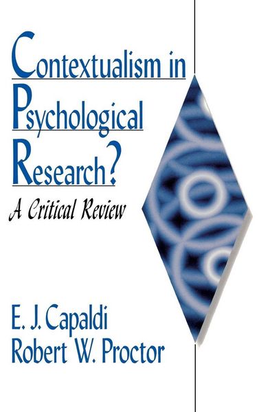 Produktbild: Contextualism in Psychological Research?