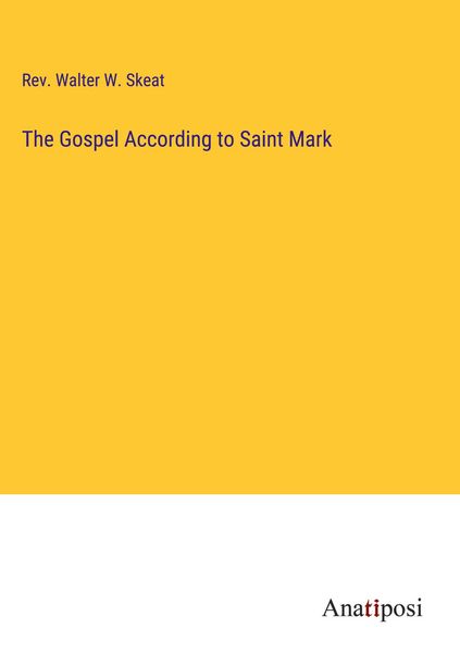 Produktbild: The Gospel According to Saint Mark