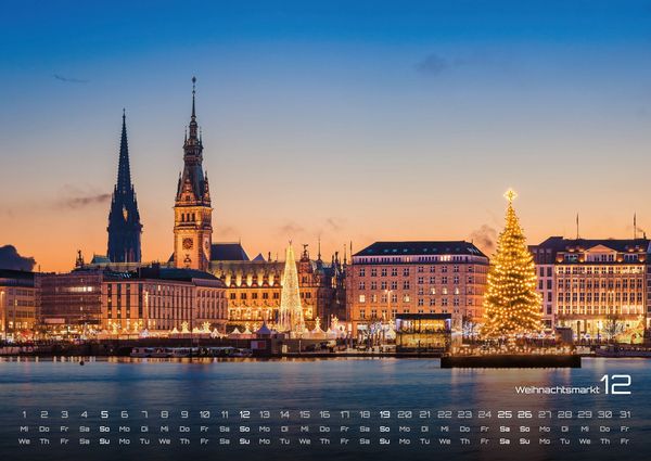 Produktbild: Hamburg - Zwischen Speicherstadt und Alster - 2027 - Kalender DIN A2