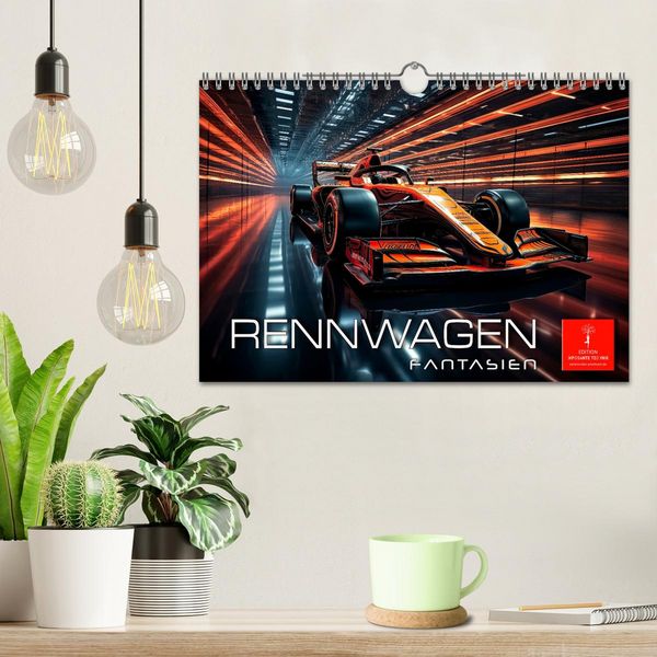 Produktbild: Rennwagen Fantasien (Wandkalender 2026 DIN A4 quer), CALVENDO Monatskalender