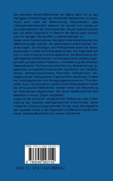 Produktbild: Arterielle Verschlu&szlig;krankheit der Beine