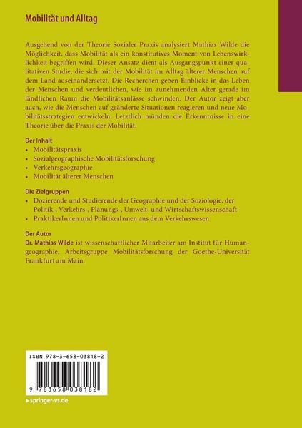 Produktbild: Mobilit&auml;t und Alltag