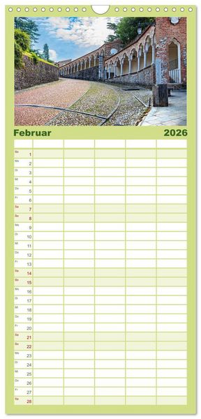 Produktbild: Familienplaner 2026 - Udine - die Stadt der Engel mit 5 Spalten (Wandkalender, 21 x 45 cm) CALVENDO