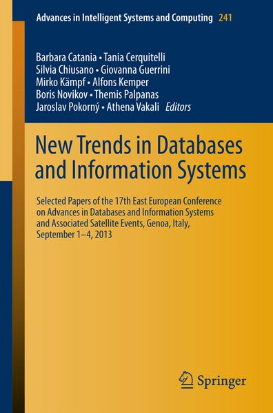 Produktbild: New Trends in Databases and Information Systems