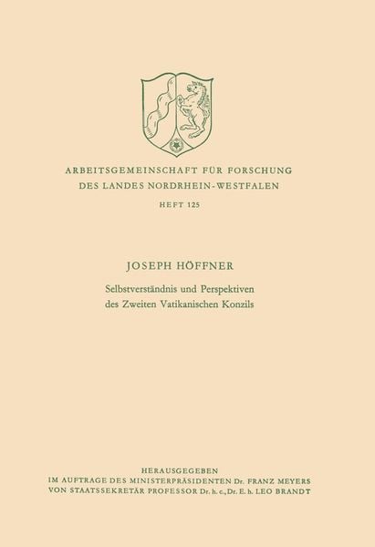 Produktbild: Selbstverst&auml;ndnis und Perspektiven des Zweiten Vatikanischen Konzils