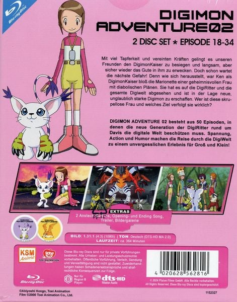 Produktbild: Digimon Adventure - Staffel 2 - Volume 2 - Episode 18-34 [2 BRs]