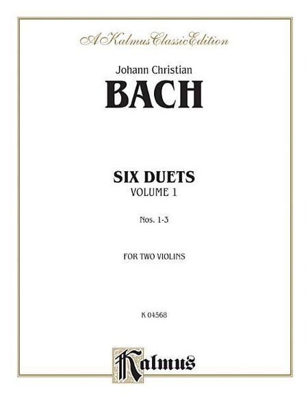 Produktbild: Bach, J: Six Duets, Vol 1