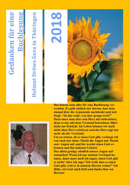 Gedanken für eine Buchlesung, Taschenbuch von Helmut Dröws, BoD – Books on Demand, 9783752820942
