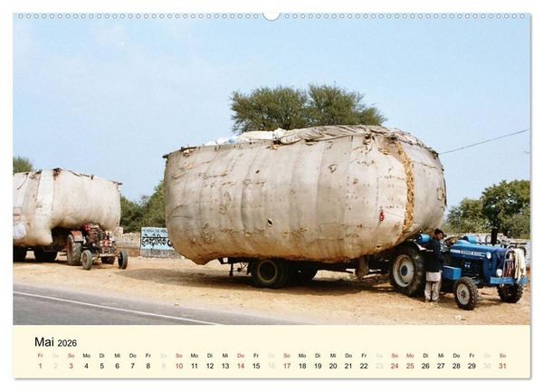 Produktbild: Alltagsleben in Indien (hochwertiger Premium Wandkalender 2026 DIN A2 quer), Kunstdruck in Hochglanz