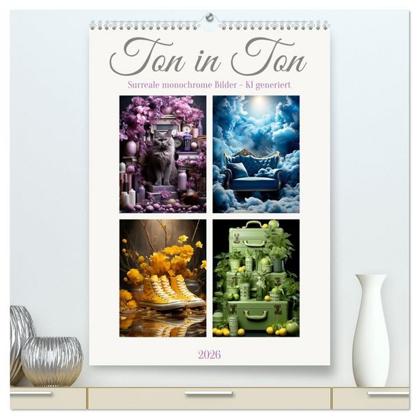 Ton in Ton (hochwertiger Premium Wandkalender 2026 DIN A2 hoch), Kunstdruck in Hochglanz