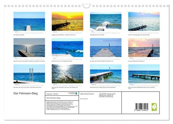 Produktbild: Der Fehmarn-Steg (Wandkalender 2026 DIN A3 quer), CALVENDO Monatskalender