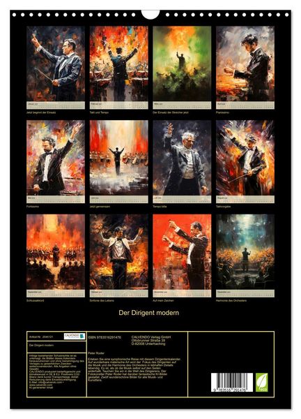 Produktbild: Der Dirigent modern (Wandkalender 2026 DIN A3 hoch), CALVENDO Monatskalender